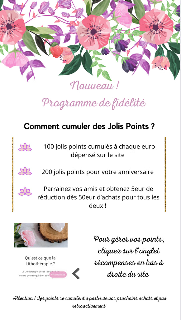 Nouveau ! Programme de fidélité 💕