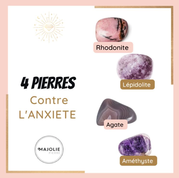 4 Pierres Naturelles pour Apaiser l'Anxiété