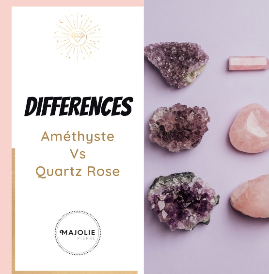 Améthyste et Quartz Rose : Comparaison des Deux Pierres