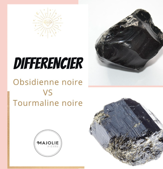Obsidienne et Tourmaline Noire: Comparaison des Deux Pierres