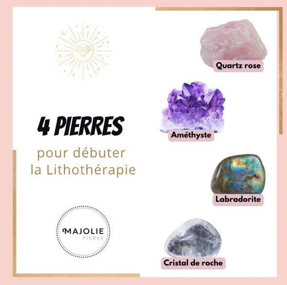 4 Pierres pour Débuter en Lithothérapie
