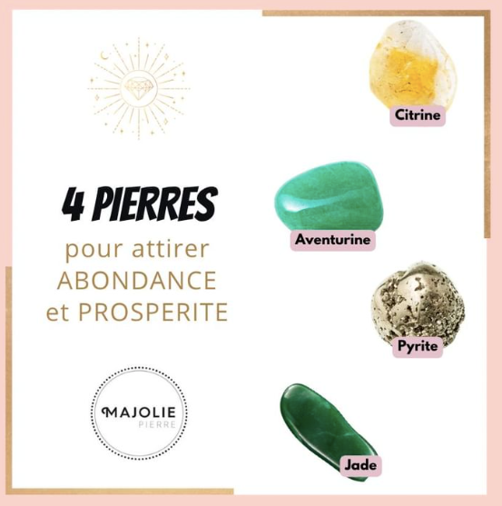4 Pierres pour Attirer l'Abondance et la Prospérité