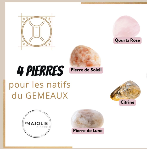 Les Pierres des Natifs du Gémeaux