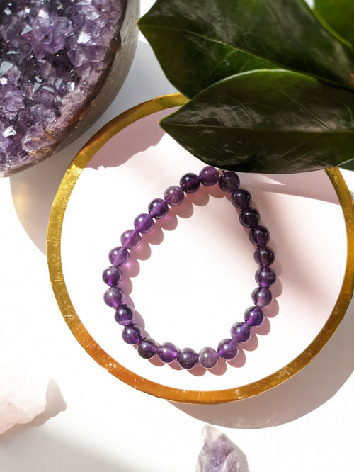 Bracelet Améthyste 6mm - taille enfant