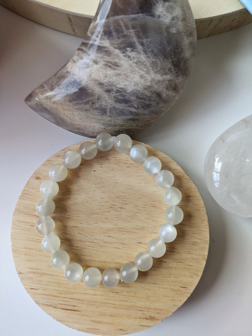 Bracelet uni Pierre de lune - taille unique