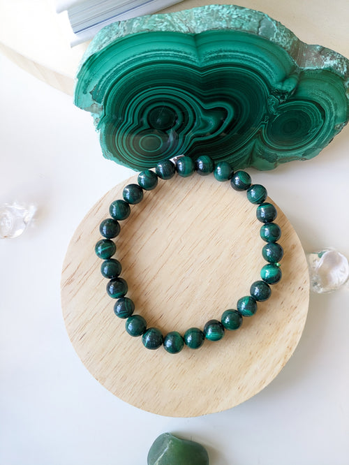 Bracelet uni Malachite - 8mm - taille unique